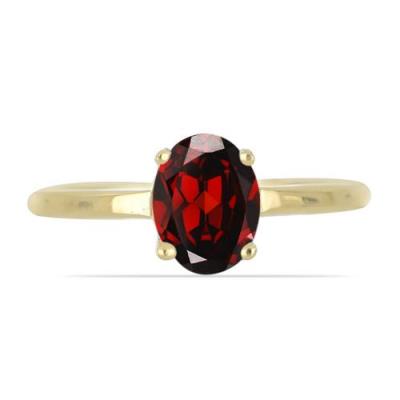 GARNET RING WHOLESALE IN GOLD PLATED 925 SILVER | BULK SINGLE STONE JEWELRY SUPPLIER – JEWELPIN